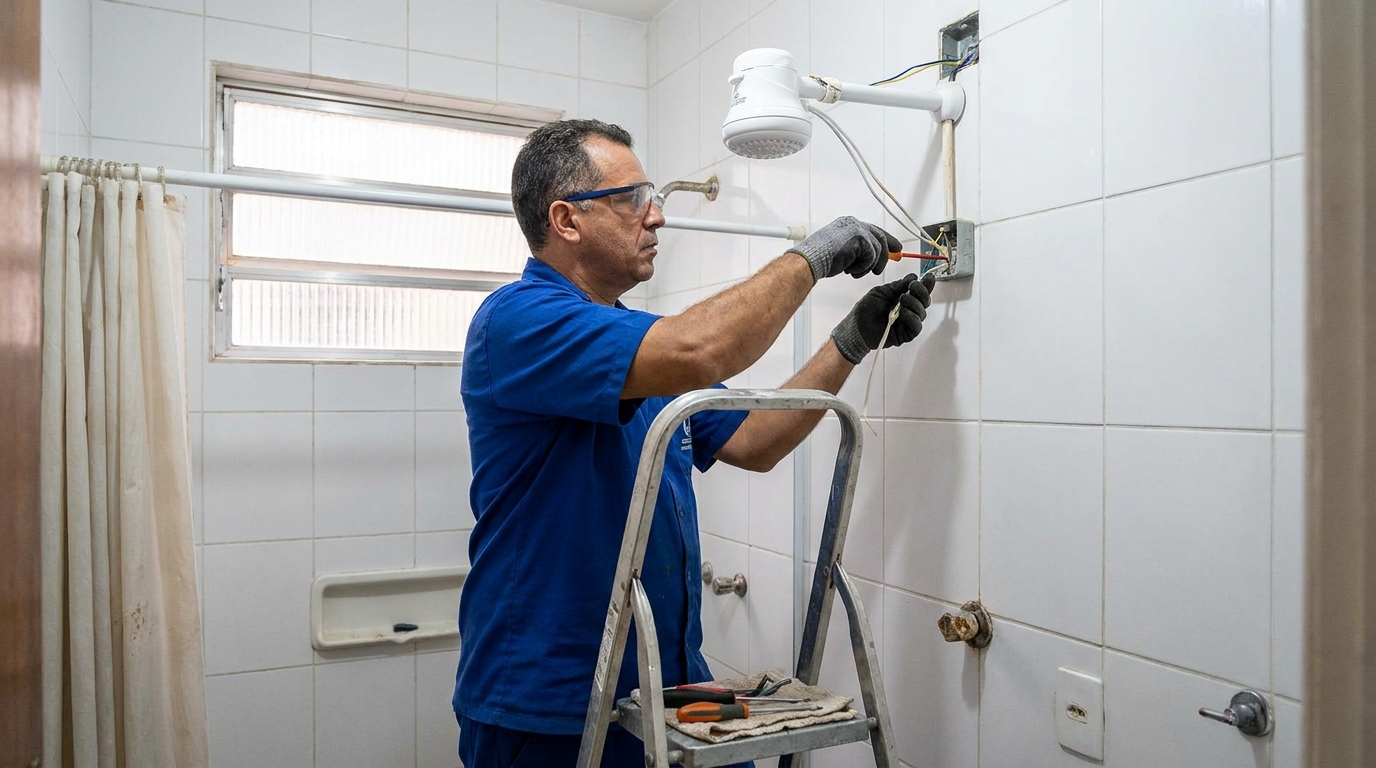 Instalacao de chuveiro eletrico em Passo Fundo‑RS