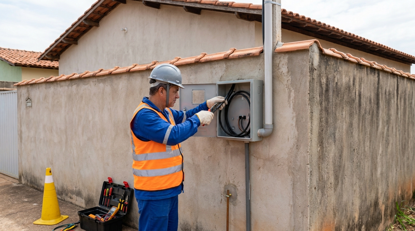 Instalacao de padrao de energia profissional em Passo Fundo‑RS