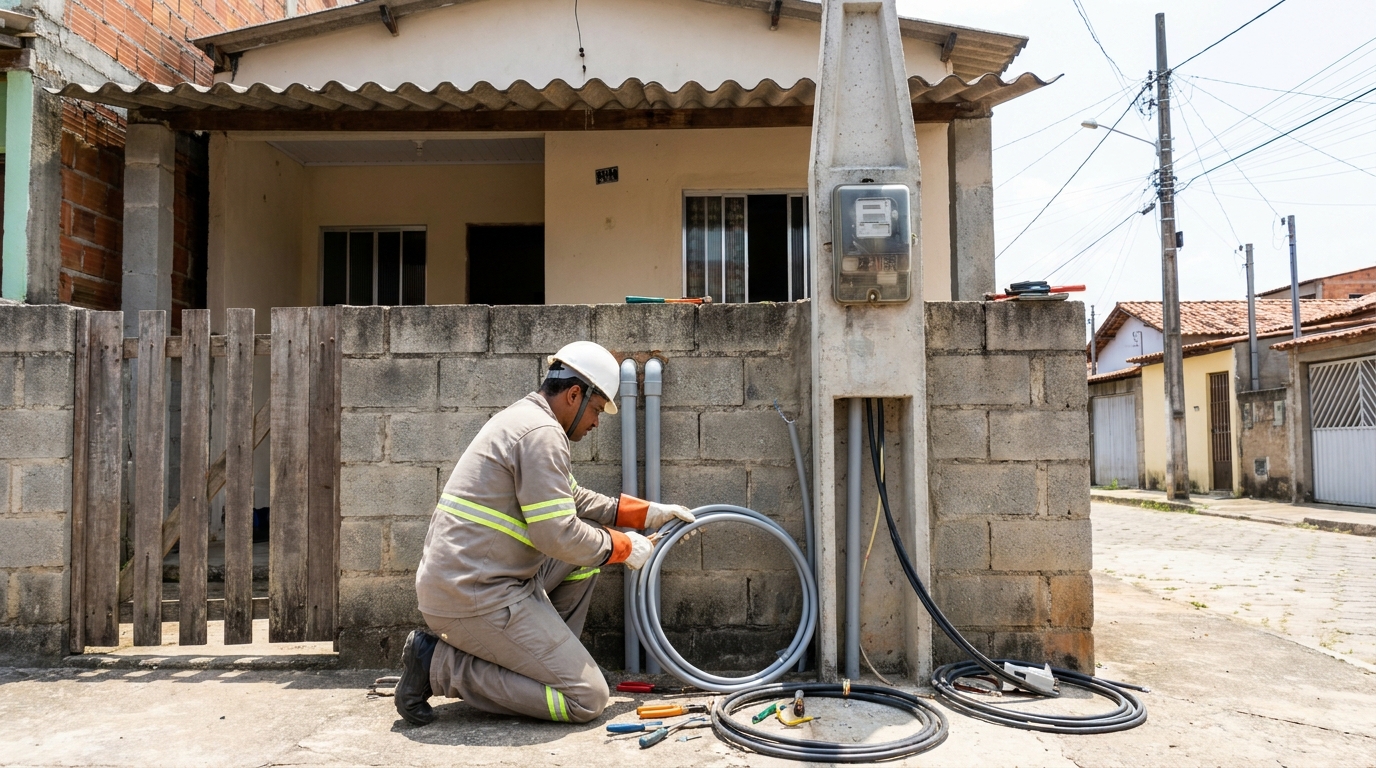 Instalacao de padrao de energia residencial em Passo Fundo‑RS